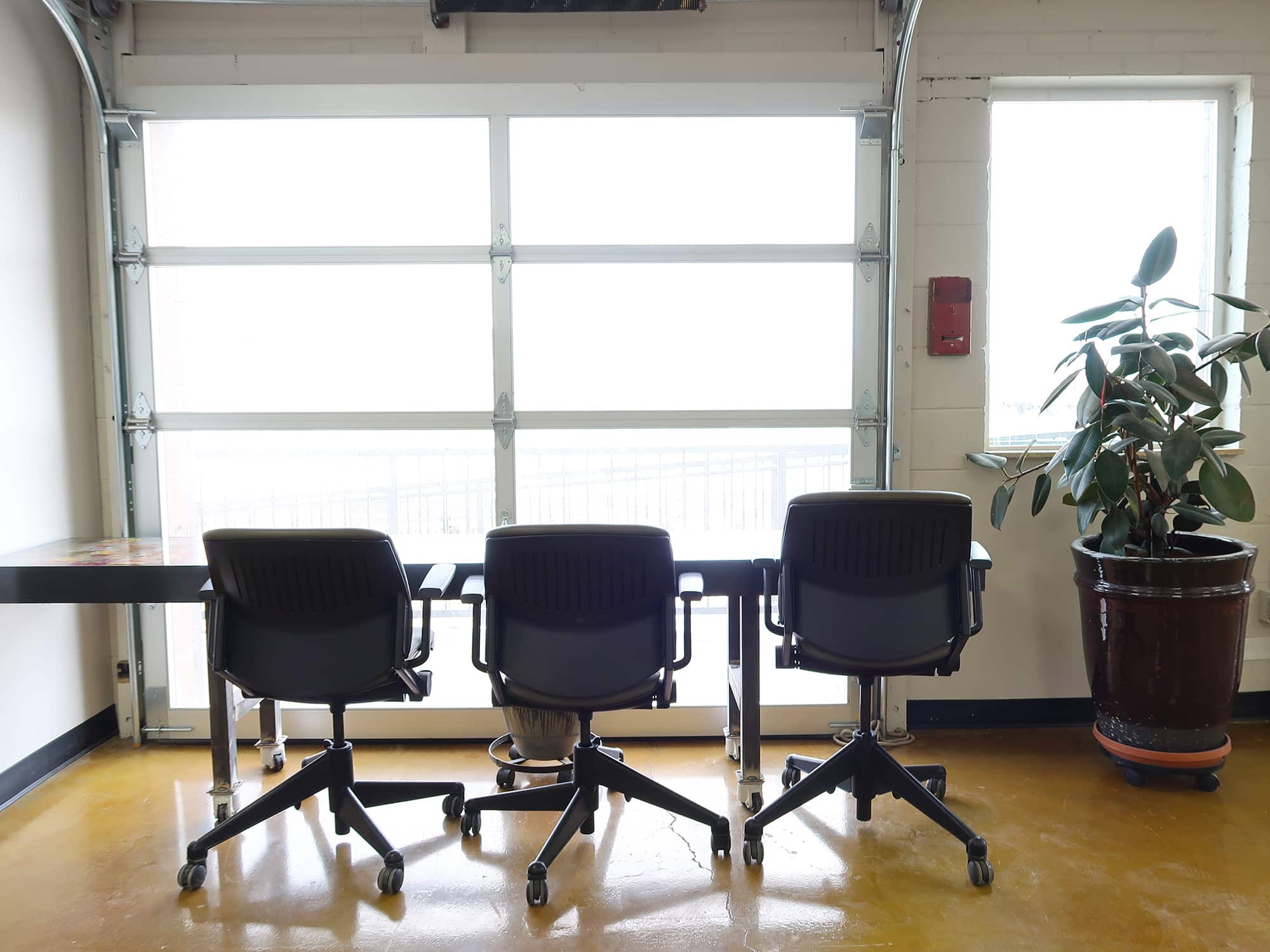 chairs of Mile High Coworking Space in Denver